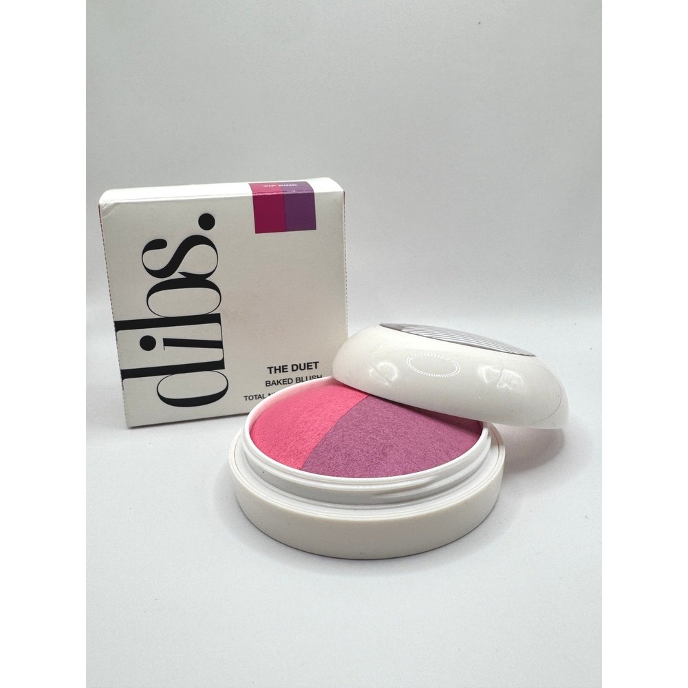 DIBS Beauty The Duet Baked Blush VIP Pink Dual Color Glow - Picture 1 of 1